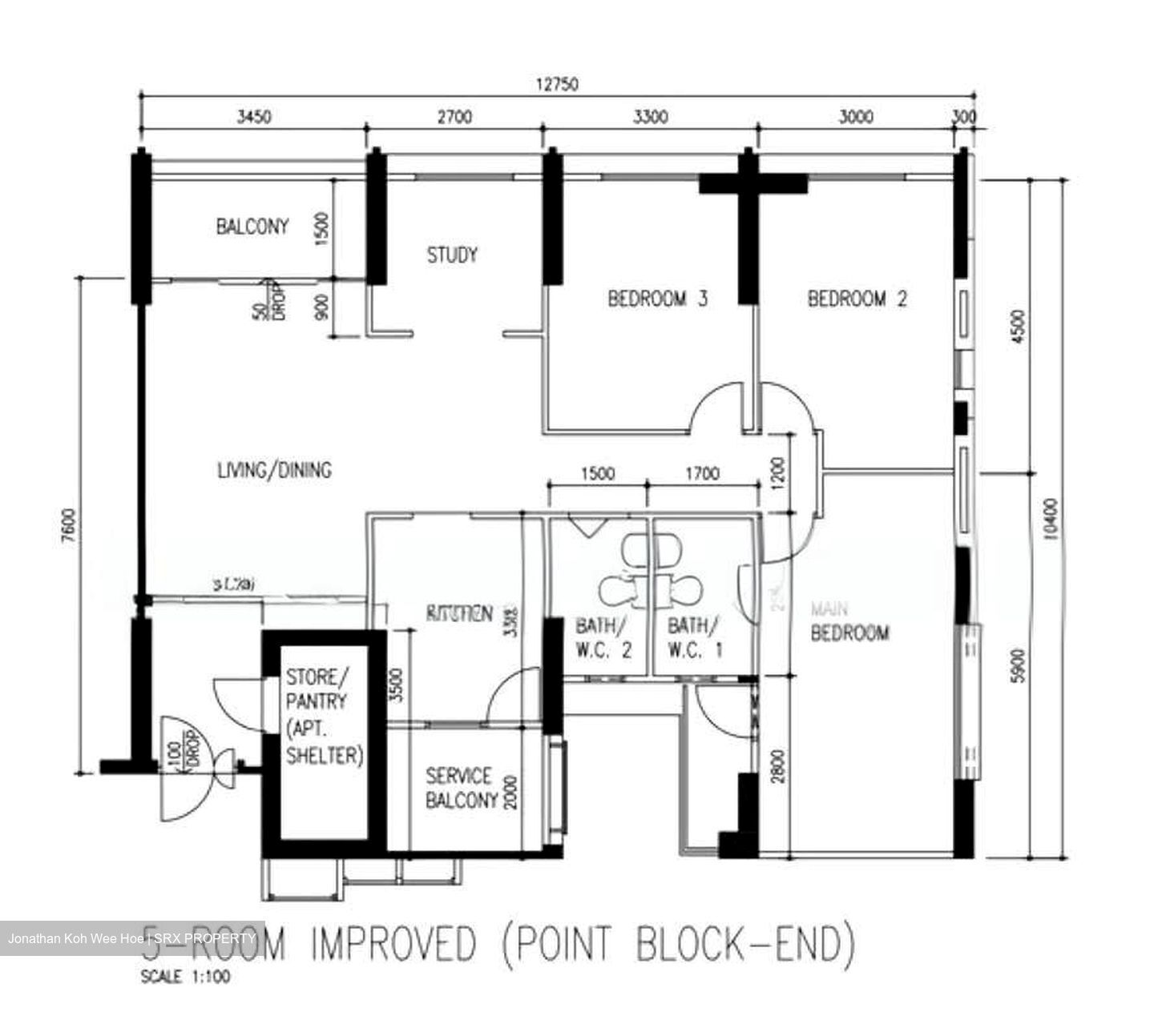 Blk 62 Toa Payoh Vista (Toa Payoh), HDB 5 Rooms #575382071